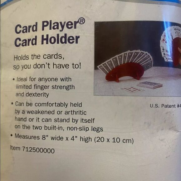 SP - Ableware Fan-Shaped Playing Card Holder - Red (712500000) Maddak - Picture 3 of 3